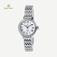 Royal Crown รุ่น 4601L นาฬิกาข้อมือผู้หญิงเล็กๆกันน้ำ ล้อมเพชร แบรนด์เนมแท้ - Vayo Jewelry