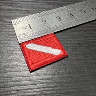 Patch Diver Down Size 1cm x 2cm