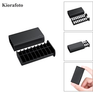 Kiorafoto 2 Button Battery Storage Box (D Type) Size Electronic Storage Box Can Store 18 LR44 AG13 A
