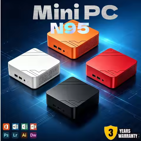 Portable Windows Mini PC N95 Processor, 16GB RAM 512GB-2TB SSD WiFi 6 BT 5.2 4K Home Gaming Computer