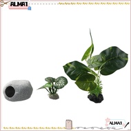 ALMA Fish Tank Plants, Green Plastic Artificial Water Plants, Ornaments Artificial Tall Aquarium Pla