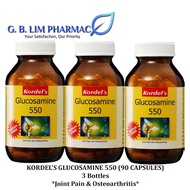 Kordel's Glucosamine 550 MG 90 Capsules x 3 Bottles (EXP: 31-OCT-2025)