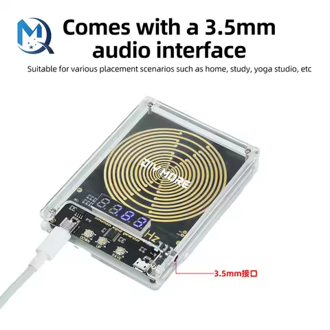 DC 5V 0.01-99999HZ Frequency Adjustable Schumann Wave Generator Signal Generator Type C Interface