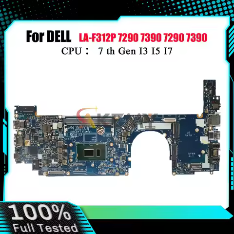 Laptop Motherboard For Dell Latitude 7290 7390 LA-F311P Notebook Mainboard With i5-8350U i7-8650U 0M