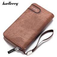 Baellerry Brand Casual Canvas Men Wallet Wristband Clutch Male Wallet Long Zipper Cell Phone Pocket Man Purse