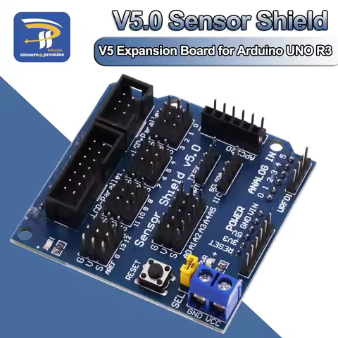 Sensor Shield V5.0 Expansion Board UNO MEGA R3 V5 for Arduino Electronic Building Blocks of Robot pa