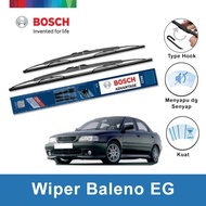 Bosch Sepasang Wiper Kaca Mobil Suzuki Baleno EG 1995-2005 Advantage 20" & 18" - 2 Buah/Set - Hitam