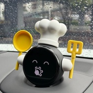 Weilai Car Nomi Cute Chef Hat Car Decoration Et5es6es8 Summer M7 Xiaomi Car Interior Decoration Qq26