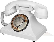 Retro Landline Telephone, Corded Phone Vintage, 1930s Antique Rotary Dial Home Phone, Old Fashion De