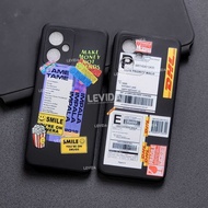 Oppo Reno 11 Pro Oppo Reno 11F Case Macaron Cute Picture/Macaron Black Soft Case Black MAC04 Oppo Reno 11 Pro Oppo Reno 11F