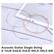 [POWS] Acoustic Guitar Strings E B G D A Single String Gauges 012 014 024 027 035 040