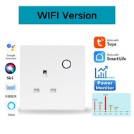 Tuya wifi Zigbee Smart plug socket UK Plug Power Monitor 16A Smart Socket WiFi Wall Socket