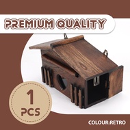 Retro Wooden Post Box Exquisite Mailbox Outdoor Rainproof Suggestion Box Letter Box for Home Office 