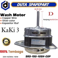 READY STOK!!! DINAMO TEMBAGA MESIN CUCI WASH MOTOR KAKI 3 UNTUK MERK SHARP | SRD-150-10SH-COP (D) | 