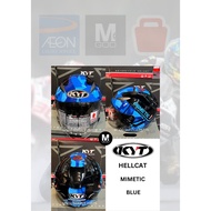 WHL0013 KYT HELMET MIMETIC BLUE HELLCAT KYT MOTORCYCLE HELMET OPEN FACE HELMET KYT ORIGINAL MADE IN 