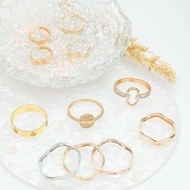 Earrings Safari Carved Ring/ 16K Yellow Gold