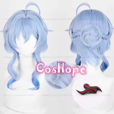 2025 Lantern Rite Ganyu With Horns Shenhe Xingqiu Wig Anime Cosplay Heat Resistant Synthetic Wigs