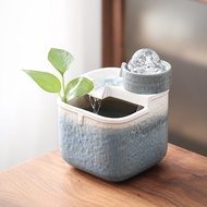 [FREESHIP]-Thác Nước Phong Thuỷ Ngọc Cối Xoay-Chất liệu gốm cao cấp- ArtHouse Shop Gift