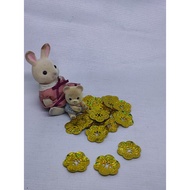 Lotus Flower Bead Sequins - Gold (5 grams)