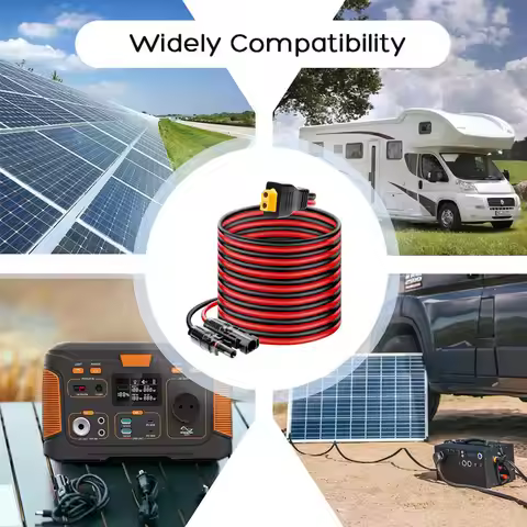 12AWG Solar Rubber-coated XT60 Connector To MC-4 Female Energy Storage Power Charging Cable XT60 Sol