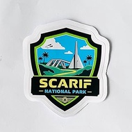 (3PCS) National Park Star Sticker Scarif National Park Outdoor Nature Camping Hiking Waterproof Die-