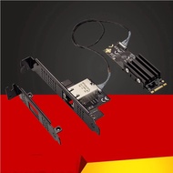 M2 10Gb Network Card 2280 M.2 B+M Key to RJ45 Gigabit Ethernet Adapter Marvell AQC113 Chip 10G/5G/2.