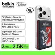 [3C logo] Belkin BPD010QCBR-DY Spider-Man Slim Magnetic PowerBank 5K