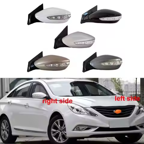 For Hyundai Sonata 2011 2012 2013 2014 2015 Eight Generation Door Side Mirror Rearview Mirror Assemb