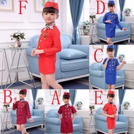 Children Stewardess Uniform Girls Stewardess Uniform Stewardess Costume