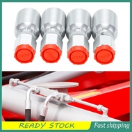 M14x1.5 to 1/4 Inch Hose I.D Alloy Steel Crimp On Hydraulic Fitting 55x33mm 6.4mm Inner Diameter 4pc