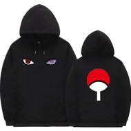 New Japanese Anime Hoodies Naruto Uchiha Uzumaki Hatake Eyes Pullover Sweatshirt Hip Hop Streetwear