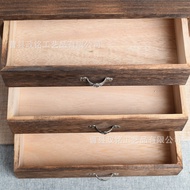 S-🥨Creative Drawer Tea Package Box Fuding White Tea Brick Tea Storage Box Multi-Layer Wooden Tea Box Desktop Storage Box