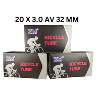 Bicycle Tube Size 20 X 3.0 AV 32 MM TIUB TAYAR DALAM BASIKAL
