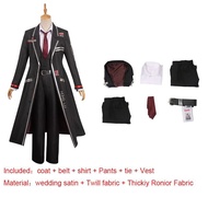 Limbus Company Uniform Ishmael Cosplay Costume For Men Women Top Pants Coat Accessories Halloween Ca
