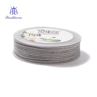 1roll Nylon Threads Dyed Knotting Cord for Chinese Knotting Crafts and Jewelry Making Dark Gray 1mm 