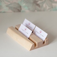 Business card stand, wooden business card holder, business card storage