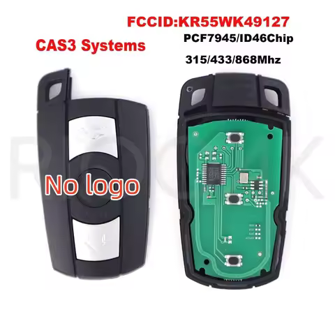 1/3/5pcs No logo 868Mhz Car Remote Smart Key For BMW 1/3/5/7 Series X5 X6 Z4 CAS3 Systems KR55WK4912