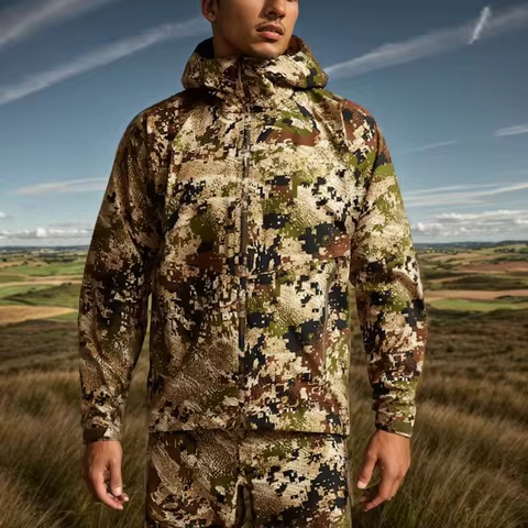 Men's hunting raincoat Dew point jacket camouflage fishing hunting clothing