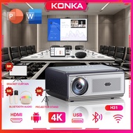 【1-year warranty】KONKA H31 Portable Projector 4K Support, Full HD 1080P Projector Auto Focus 20000 L