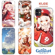 [COD+ READY STOCK]Klee stickers gift 原神 mobile phone case Genshin impact game Figure action silhouette tempered glass/liquid silicone phone shell applicable to more than 200 mobile phone models iphone 12 case