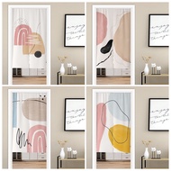 Custom Door Curtain Nordic Doorway Curtain for Kitchen Bedroom Partition Curtain Long Half Height Door Curtain Japanese Style Curtain