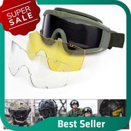 BEST SELLER Military Airsoft Tactical Goggles Shooting Glasses Motorcycle Windproof   Wargame Goggles (J1460-2)