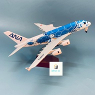 ANA AIRWAYS (ALL NIPPON AIRWAYS) A380 FLYNING HOU POWDER COATED, ALLOY MATERIAL (SEA BLUE)