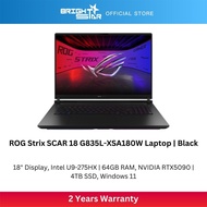 ASUS ROG Strix SCAR 18 G835L-XSA180W Gaming Laptop -18"/U9-275HX/64GB/4TB SSD/RTX5090/Win11