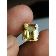 Golden Citrine Memonatural 9 x 9 x 7 mm 3.9 Ct Yellow Gold Amethyst Square Octagon Cutting NTD YGL 1