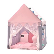 1.35M ขนาดใหญ่แบบพกพาของเล่นเด็กเต็นท์ Wigwam พับเด็กเต็นท์ Tipi Baby Play House สาวสีชมพูเจ้าหญิงปร