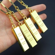 Creative Simulation Gold Bar Thousand Pure Gold Keychain Gold Brick Keychain Pendant Gold Shop Small