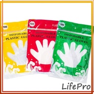 Lifepro 100pcs Disposable Gloves DisposableSarung Tangan Plastik ||