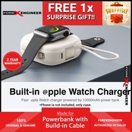 Mazer MagLink18i Trio+ 4-in-1 Magnetic Wireless Charging Power Bank with Dual Built-in Cables 10000m