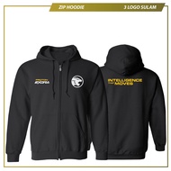 Zip Hoodie Cotton Proton EXORA Baju Sejuk Premium Design Murah Lelaki Men Logo Sulam